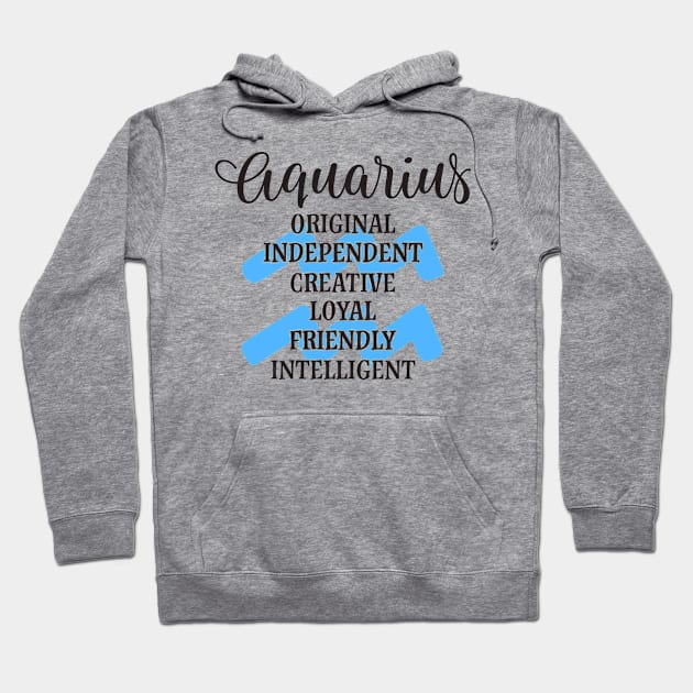 Aquarius Sign Hoodie by thechicgeek